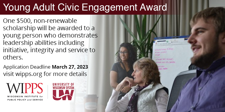 WIPPS Young Adult Civic Engagement Award applications are open