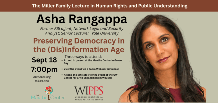 Asha Rangappa for the Miller Family Lecture